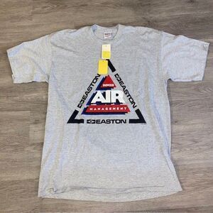 Vintage Easton Donzis Air Management USA XL Striped T Shirt NWT Deadstock
